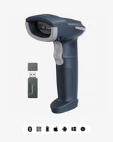 Inateck 2D Wireless Bluetooth® Barcode Scanner with High Decoding Ability, BCST-55