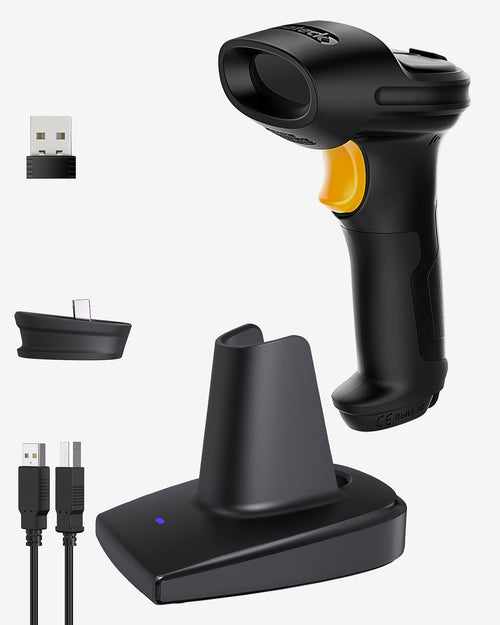BCST-60, 1D Wireless Barcode Scanner, 2600mAh battery & Charging Base