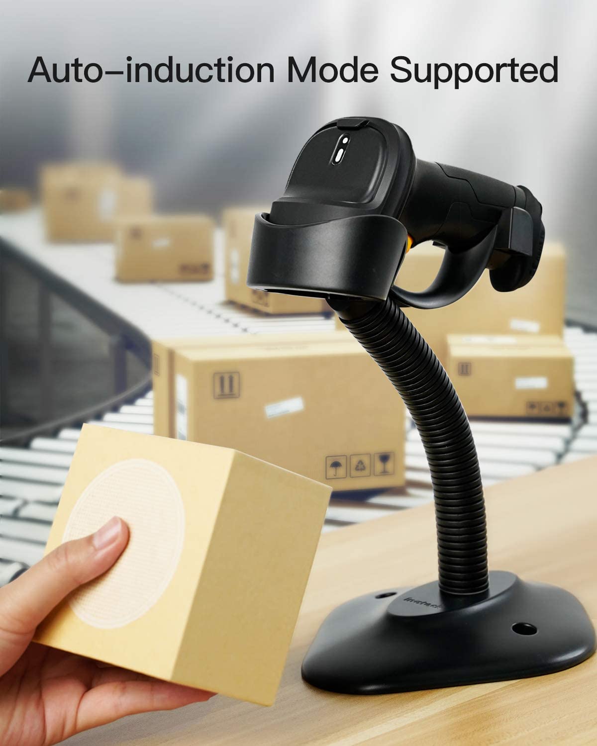 2.4GHz Wireless Barcode Scanner with 35m Range, BCST60. 1D UPC USPS