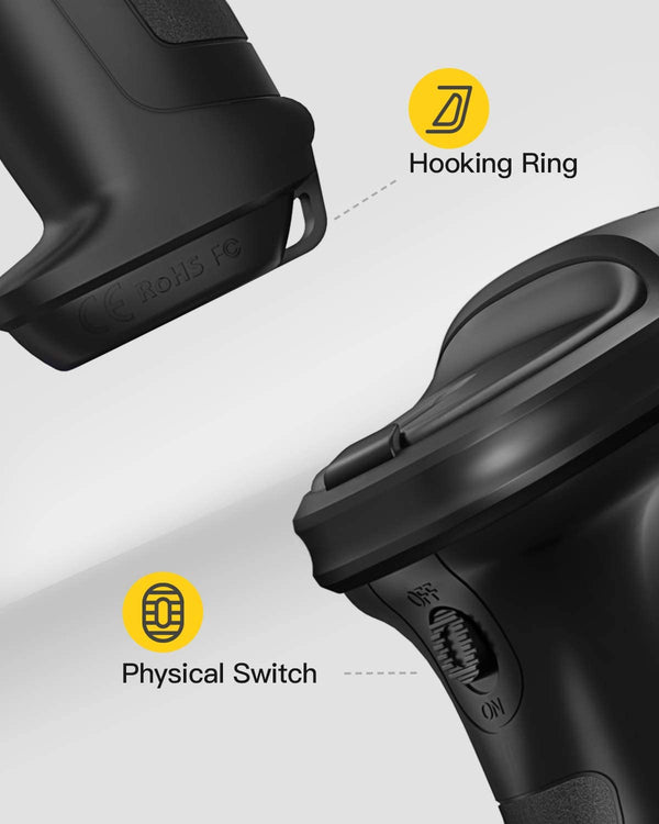 2.4GHz Wireless Barcode Scanner BCST-60 + Charging Base BS04001