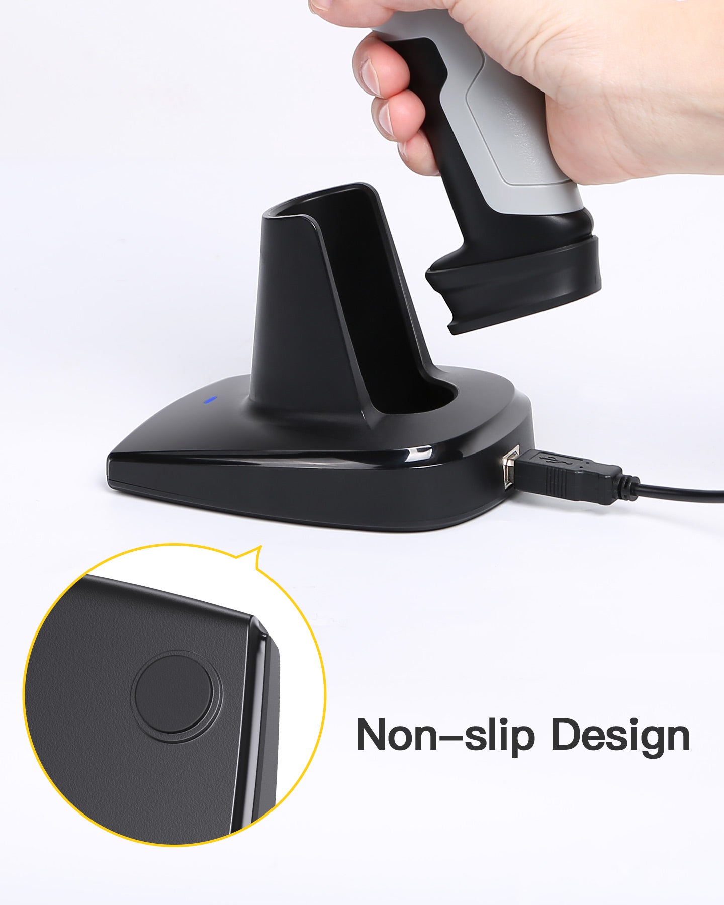 Bc261 Scanner 2.4GHz Wireless Barcode Scanner BCST-60 + Charging Base BS04001 ...