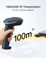 Inateck 2D Wireless Bluetooth® Barcode Scanner with High Decoding Ability, BCST-55