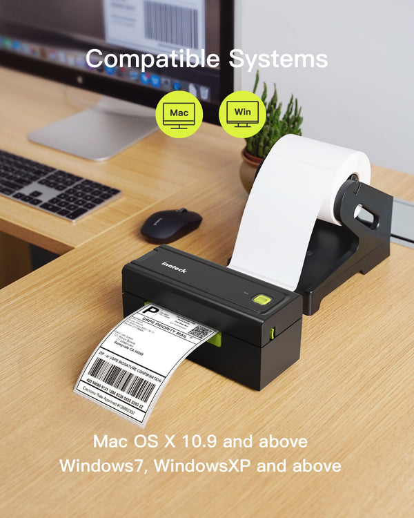 4x6 Shipping Label Printer with Stand, PR02001 - Inateck Office