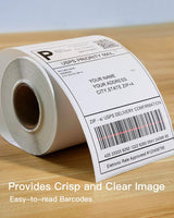 Thermal Direct Shipping Label, 4 Inch×6 Inch (100 mm×150 mm), Waterproof Transportation Label, BPA/BPS Free, 300 Labels per Roll×2 Rolls TP02001-2 - Inateck Office