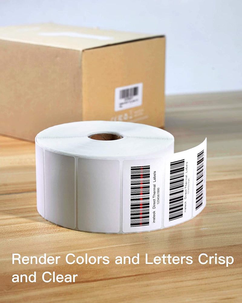 Thermal Direct Shipping Label, 2 1/4 Inch ×1 1/4 Inch, Waterproof Transportation Label, BPA/BPS Free, 1500 Labels × 6 Rolls TP02002-6 - Inateck Office