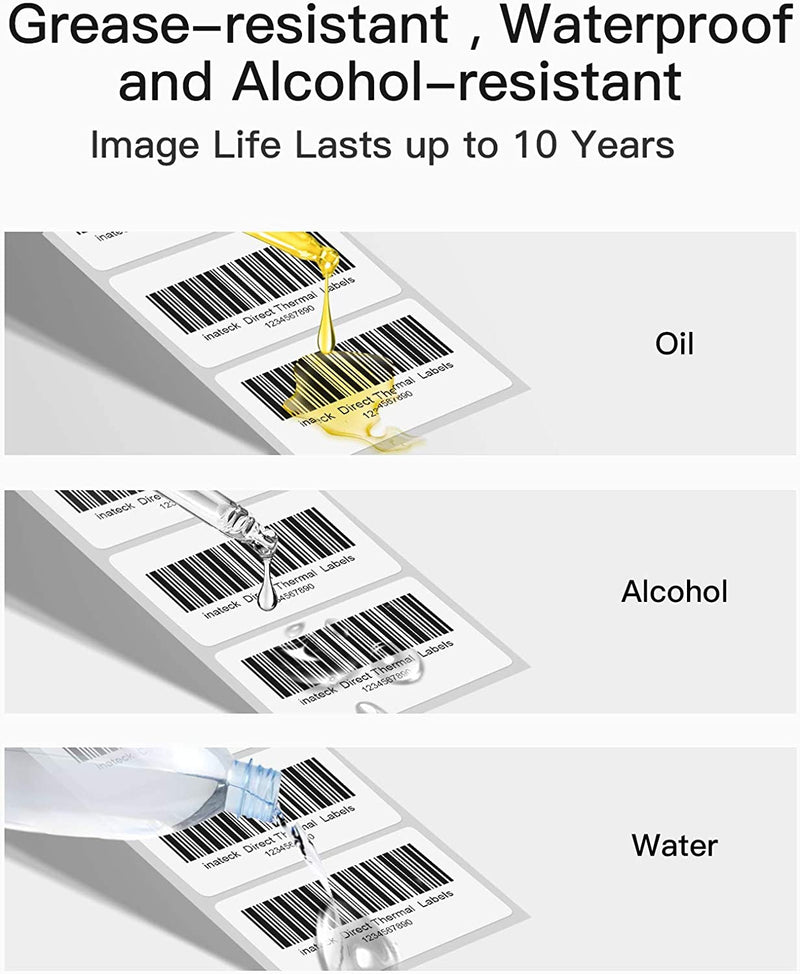 Thermal Direct Shipping Label, 2 1/4 Inch ×1 1/4 Inch, Waterproof Transportation Label, BPA/BPS Free, 1500 Labels × 6 Rolls TP02002-6 - Inateck Office