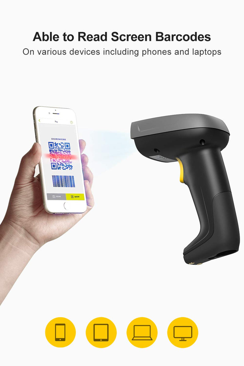 2D Wireless Bluetooth® Barcode Scanner with Smart Base, BCST-52