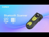 2D Bluetooth® 5.0 Portable Barcode Scanner with 40M Transmission Range, BCST-42 Green