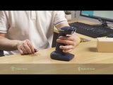 2D Wireless Bluetooth® Barcode Scanner with Smart Base, High Decoding Ability & 100M Transmission, BCST-54