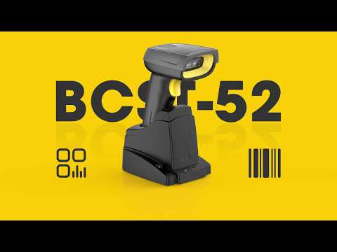 2D Wireless Bluetooth® Barcode Scanner with Smart Base, BCST-52