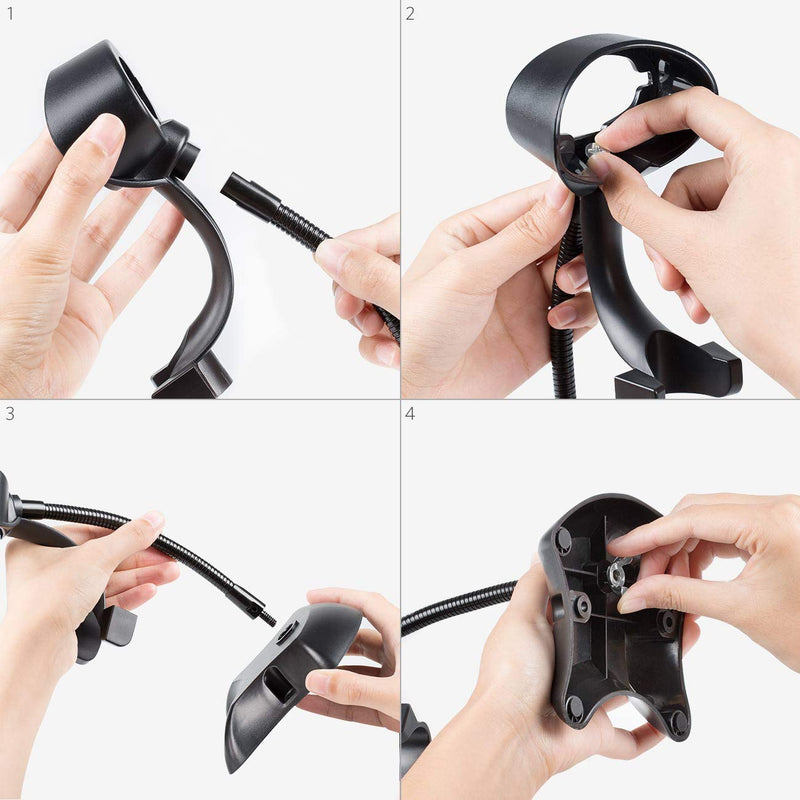 1D USB Corded Barcode Scanner with Normal Stand, BCST-32 - Inateck Office